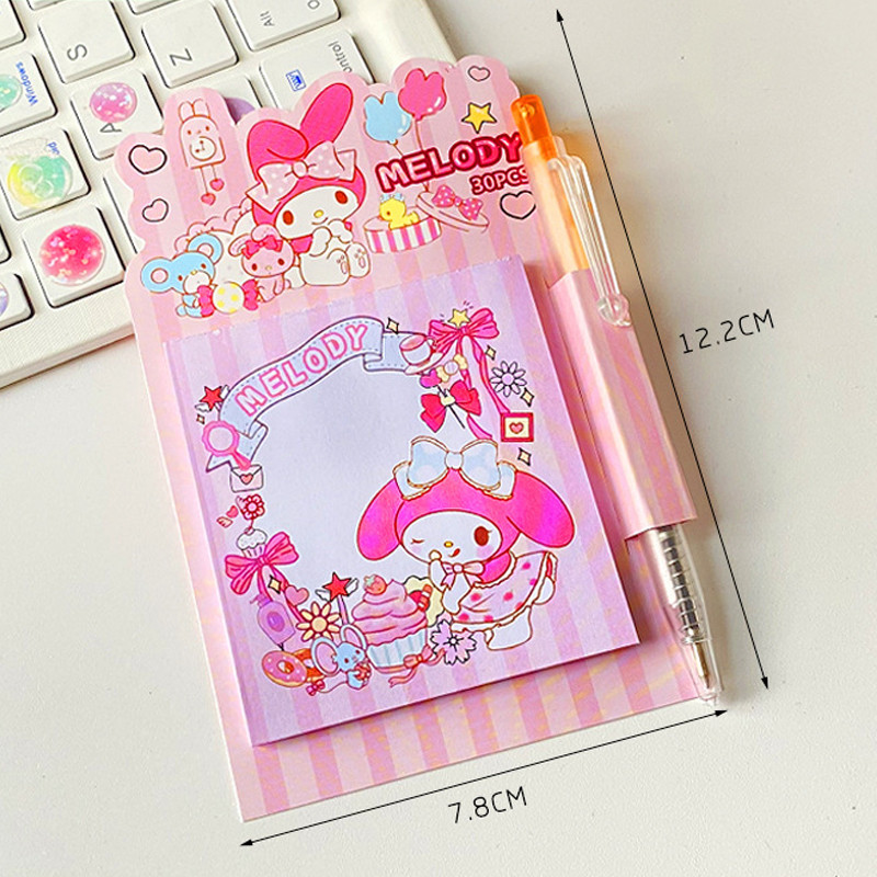 GMARTY 1Set Kawaii Cute Anime Notepad Cartoon Planner Sticker Portable ...