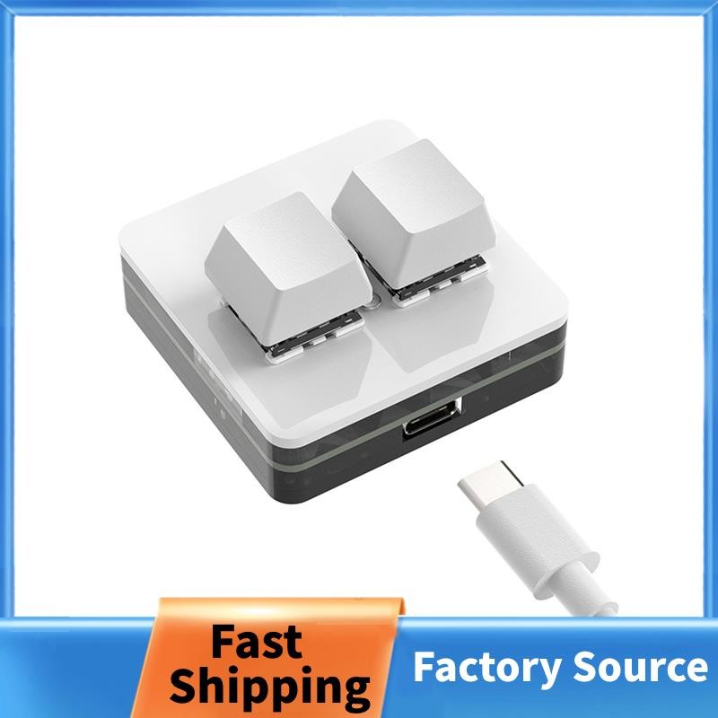Custom Mini Keyboard 2 Key RGB Macro OSU Keypad Programmable Mechanical ...
