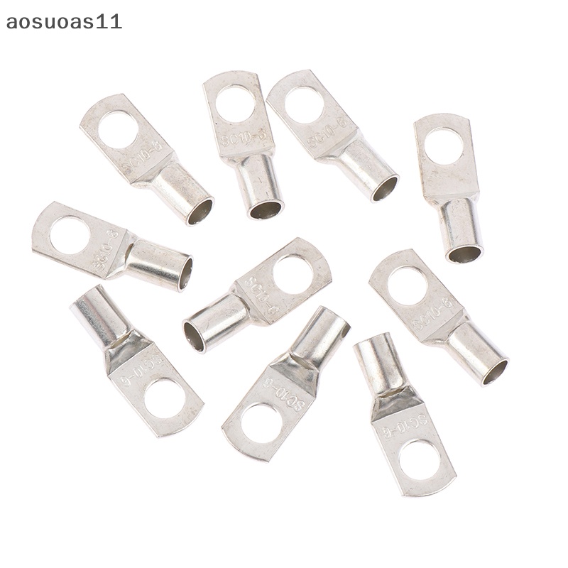 ao 10PCS 425mm Assortment Tinned Copper Lugs Ring Crimp Terminals Wire