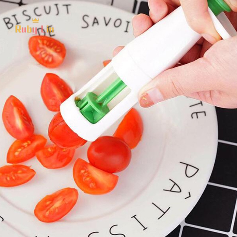 Ruby Lin Grape Tomato Cutter Slicer Small Fruit Splitter Tools For