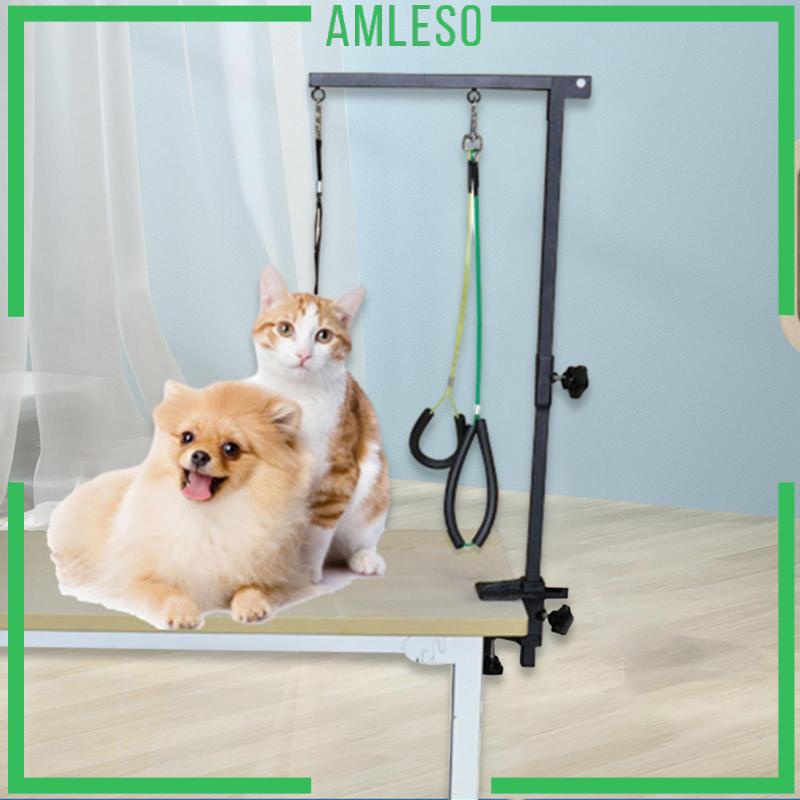 [Amleso] Dog Grooming Arm with Loop Noose Pet Bathing Station Portable