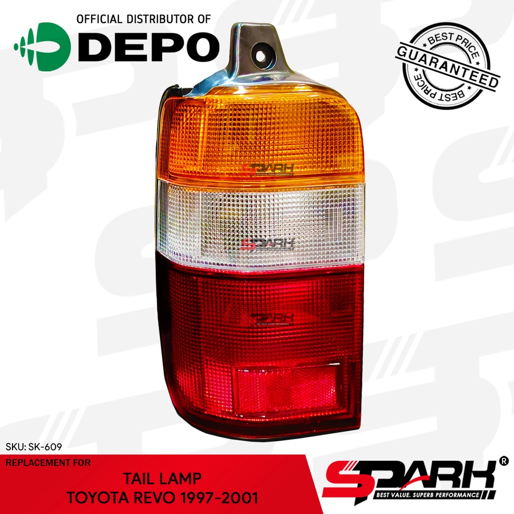 Tail Lamp Tail Light Toyota Revo 1997 1998 1999 2000 2001 DEPO Made in ...