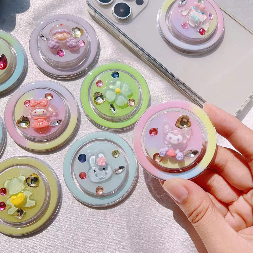 3D Simulated Pearl Jelly Donuts Magnetic Phone Holder GripTok