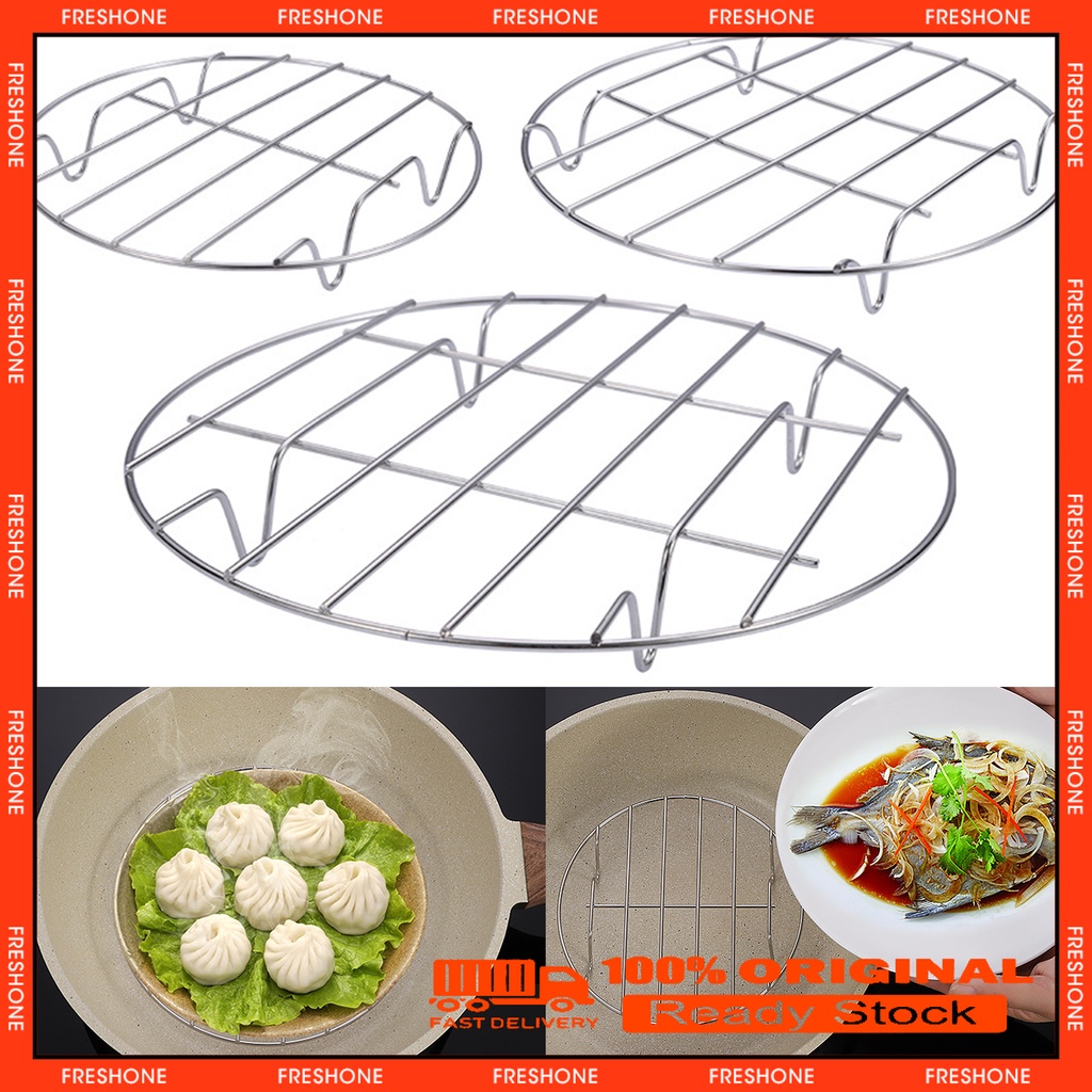 COD Stainless Steel Steaming Rack Multifunctional Cooling Rack Round ...
