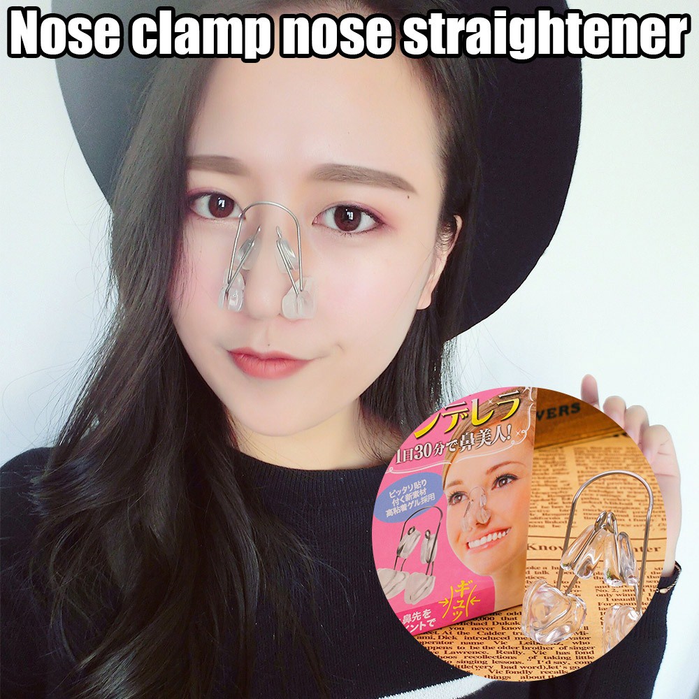 ♞Beauty Nose Clip Rhinoplasty Nose Bridge Straightener Soft Silicone