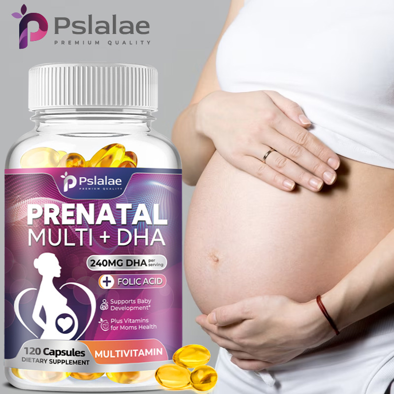 Premium Prenatal Supplement + DHA Contains Folic Acid and Omega 3 To
