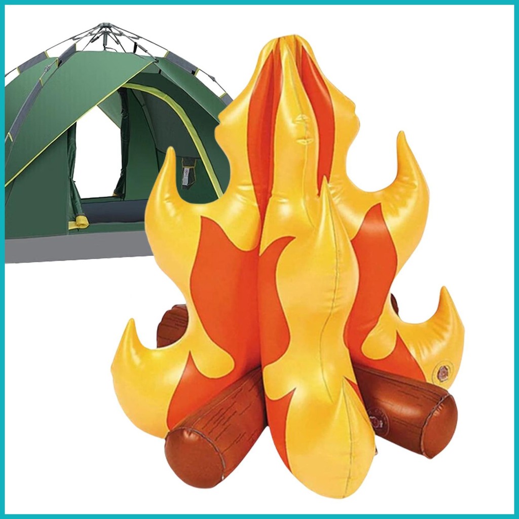 Inflatable Campfire Bonfire Party Decor Quick Inflation Campfire ...