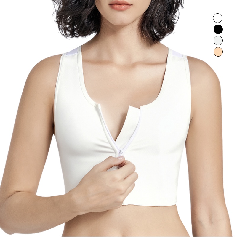 Chest Binder Zipper Tomboy Binder Breast Binder Flat Bra Sportswear