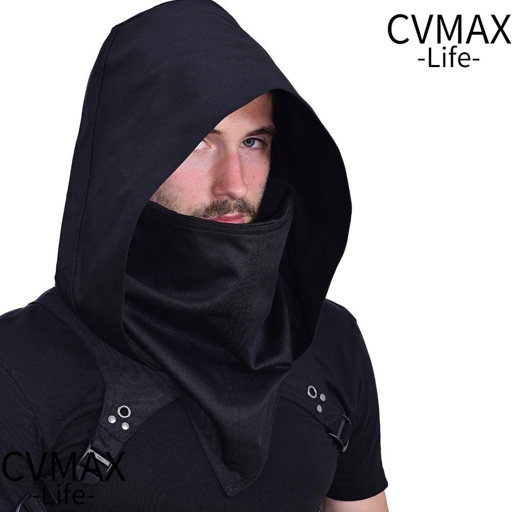 CMAX Cyberpunk Cowboy Hat, Medieval Cosplay Cos Props Cosplay Hooded