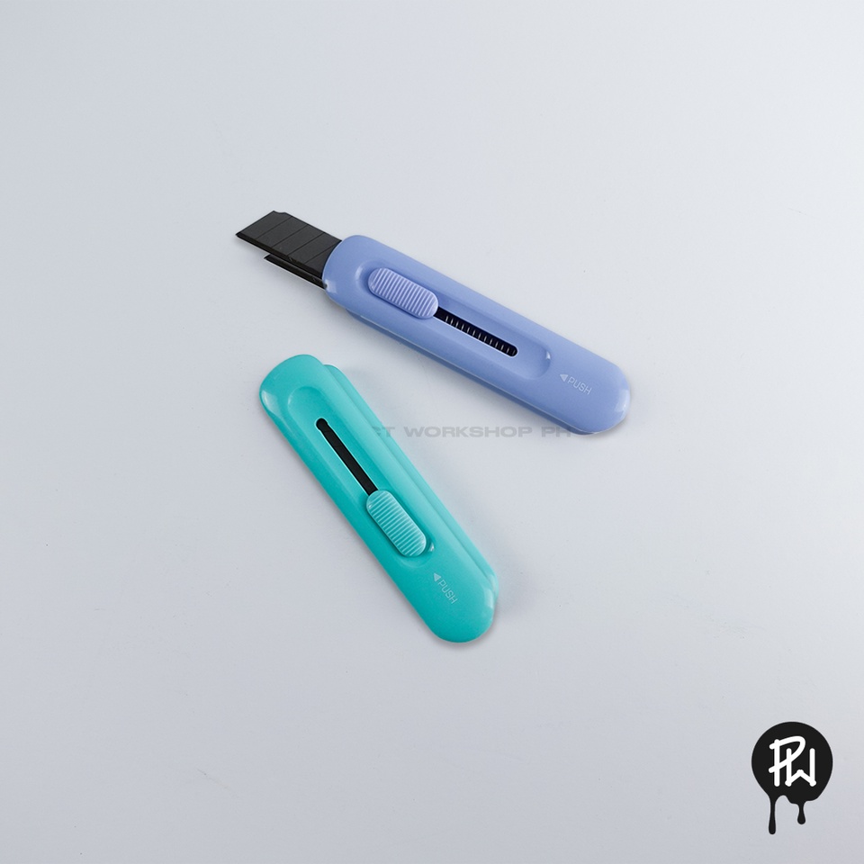 Deli Retractable Cutter, Single Edge Sharp Razor Blade | Shopee Philippines