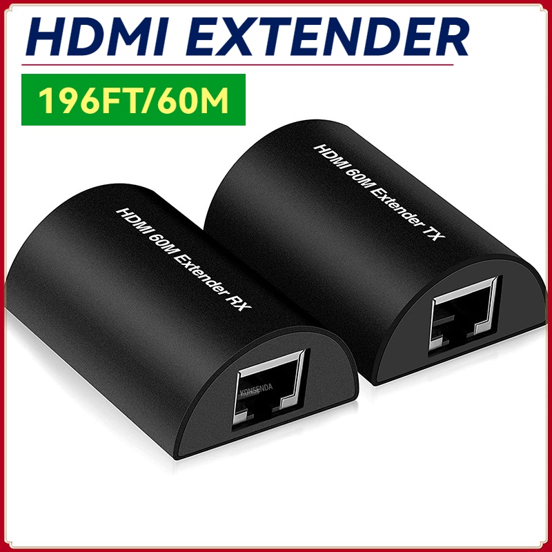 HD 1080P 60hz HDMI Extender 60M 30M 50M Extension Over CAT5e Cat6 UTP