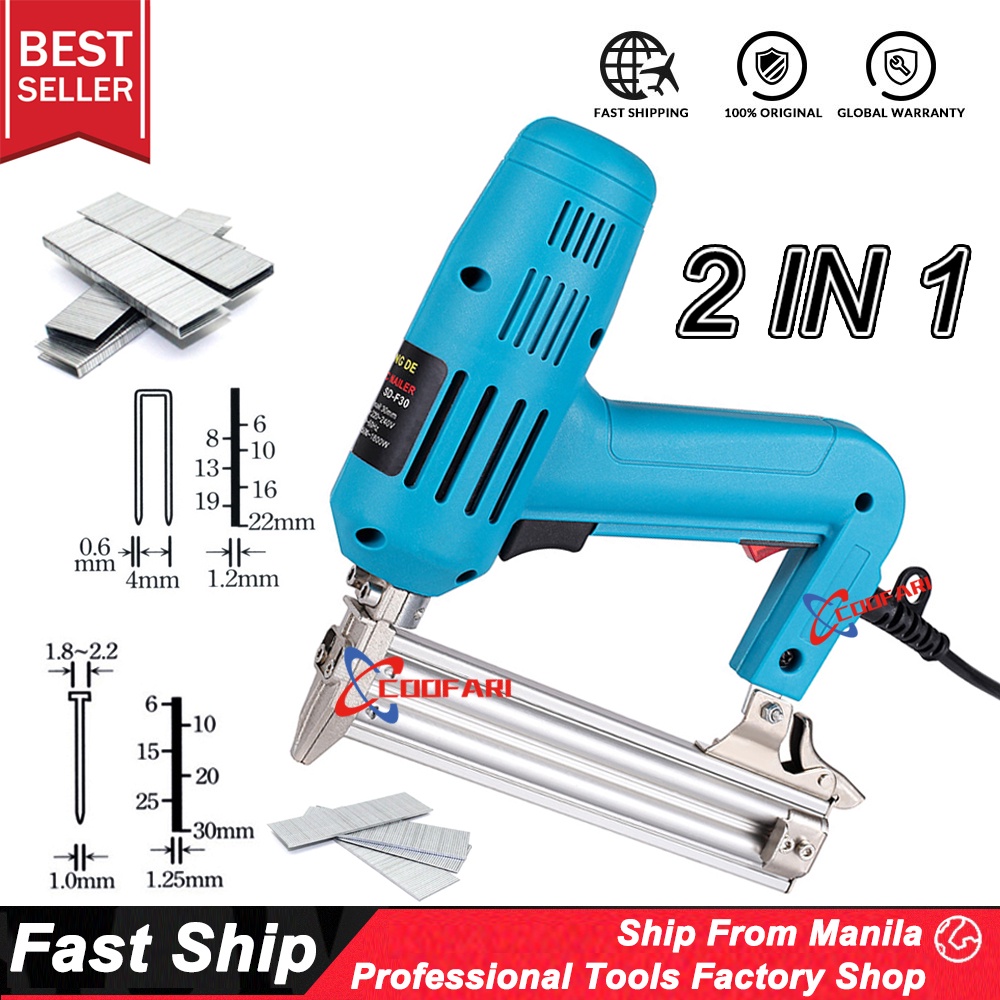 Electric Nail Gun F30 Electric Pneumatic Nailer Gun F30 Wood Air