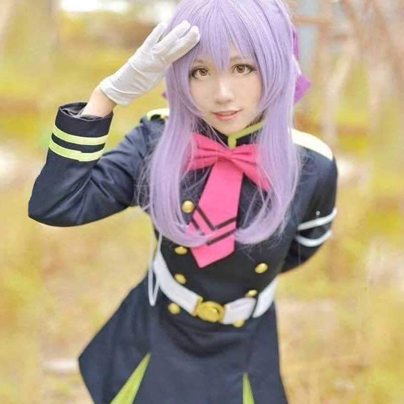 COD！Seraph of the end Shinoa Hiiragi cosplay Costume Uniform Comic ...