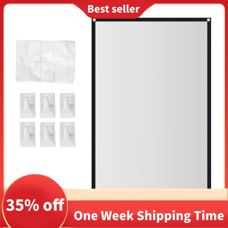 Projector Screen for Home Theater HD White Foldable Anti-Crease ...