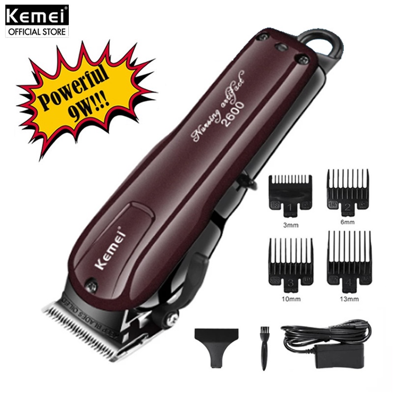 COD Kemei KM2600 High Power Complete Haircut Kit Rechargeable