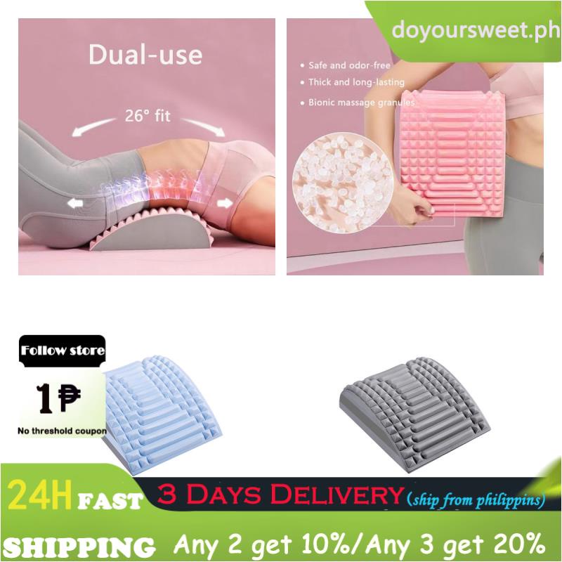 Back Stretcher Pillow Neck Lumbar Support Massager for Neck Waist Back