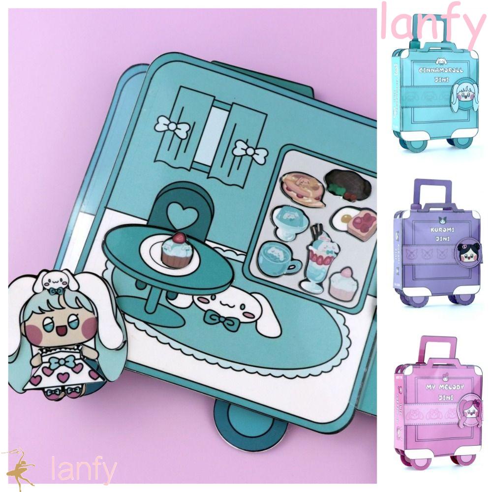 Lanfy Kuromi Quiet Book Toys Anime Activity Books Trunk Cinnamoroll Busy Book My Melody 7910