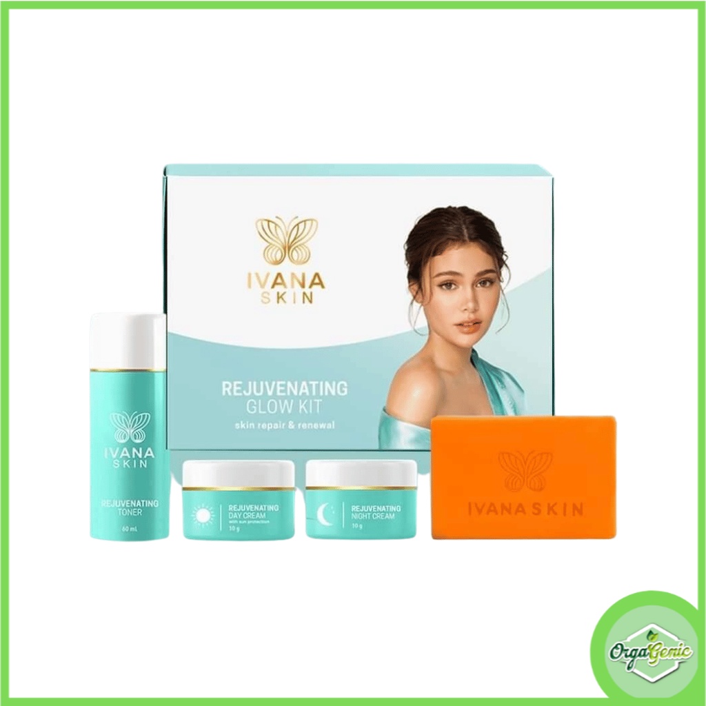 Ivana Skin Rejuvenating Glow Set Sunscreen Lotion Kojic Charcoal Soap