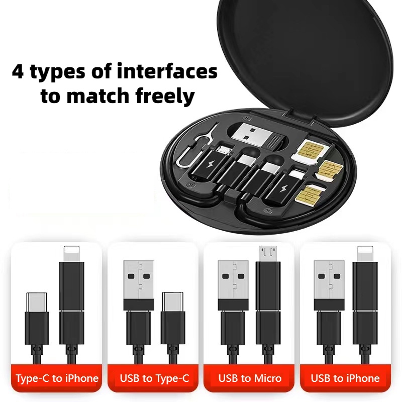 5 in 1 60W Super Fast Charging USB Cable Multifunctional Data Cable ...