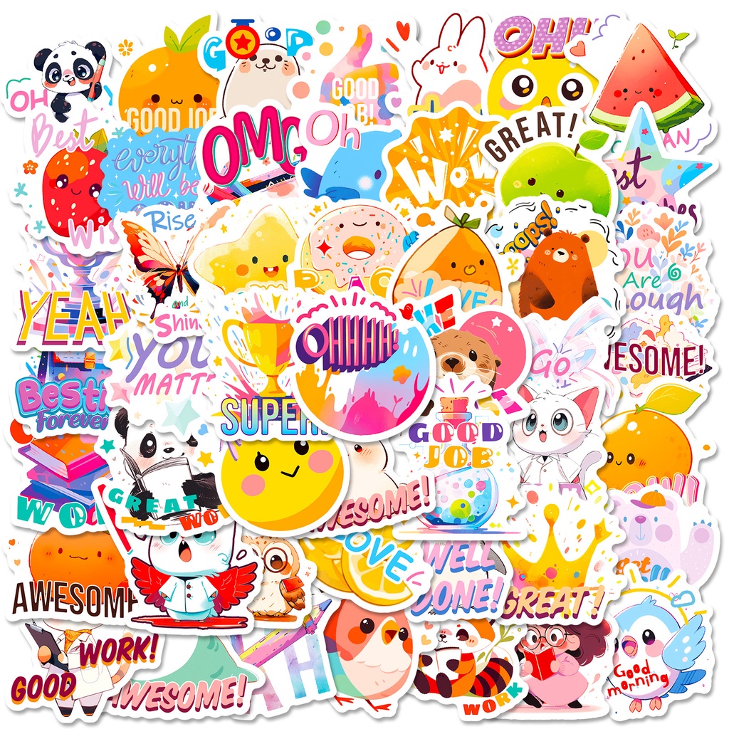 Stickers 50 Stickers Student Reward Stickers Temu Hot Sale Children 