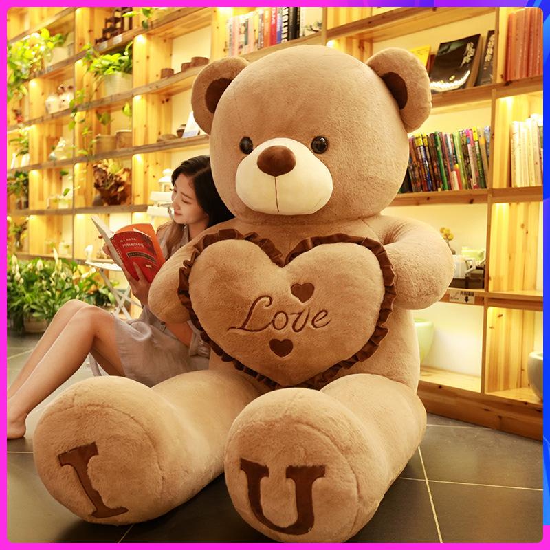 (Ready Stock) Cute160cm/180cm Plush stuffed toys for human size Giant bear  plush toy hugging bears teddy bear for boys teddy bear for girls panda