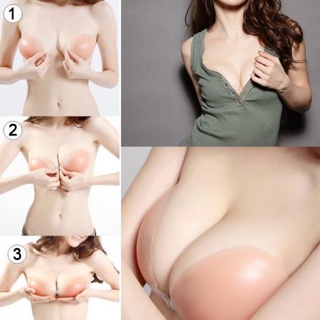 Pair of Sponge Foam Bra Inserts Breast Forms Enhancer Fake Boobs Mastectomy