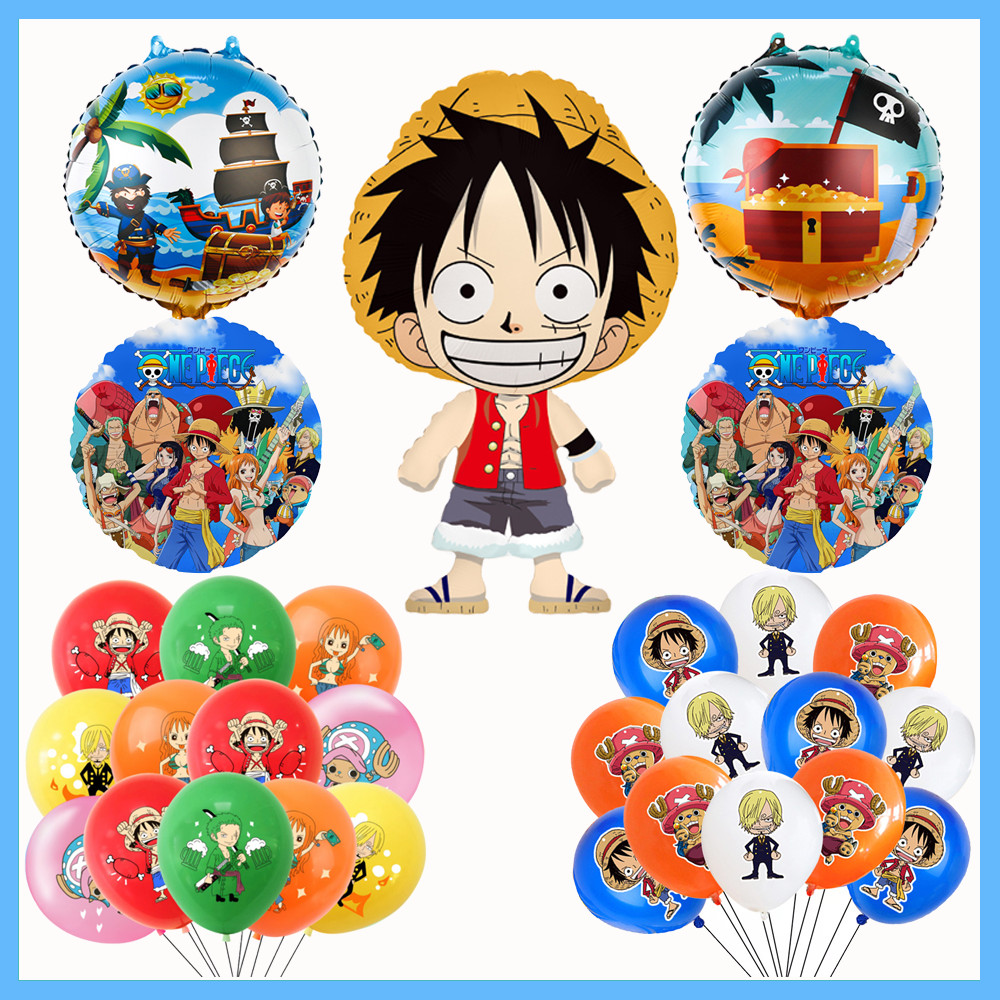 ONE PIECE Balloons Party Decorations 32inch Number Balloon Set Luffy ...