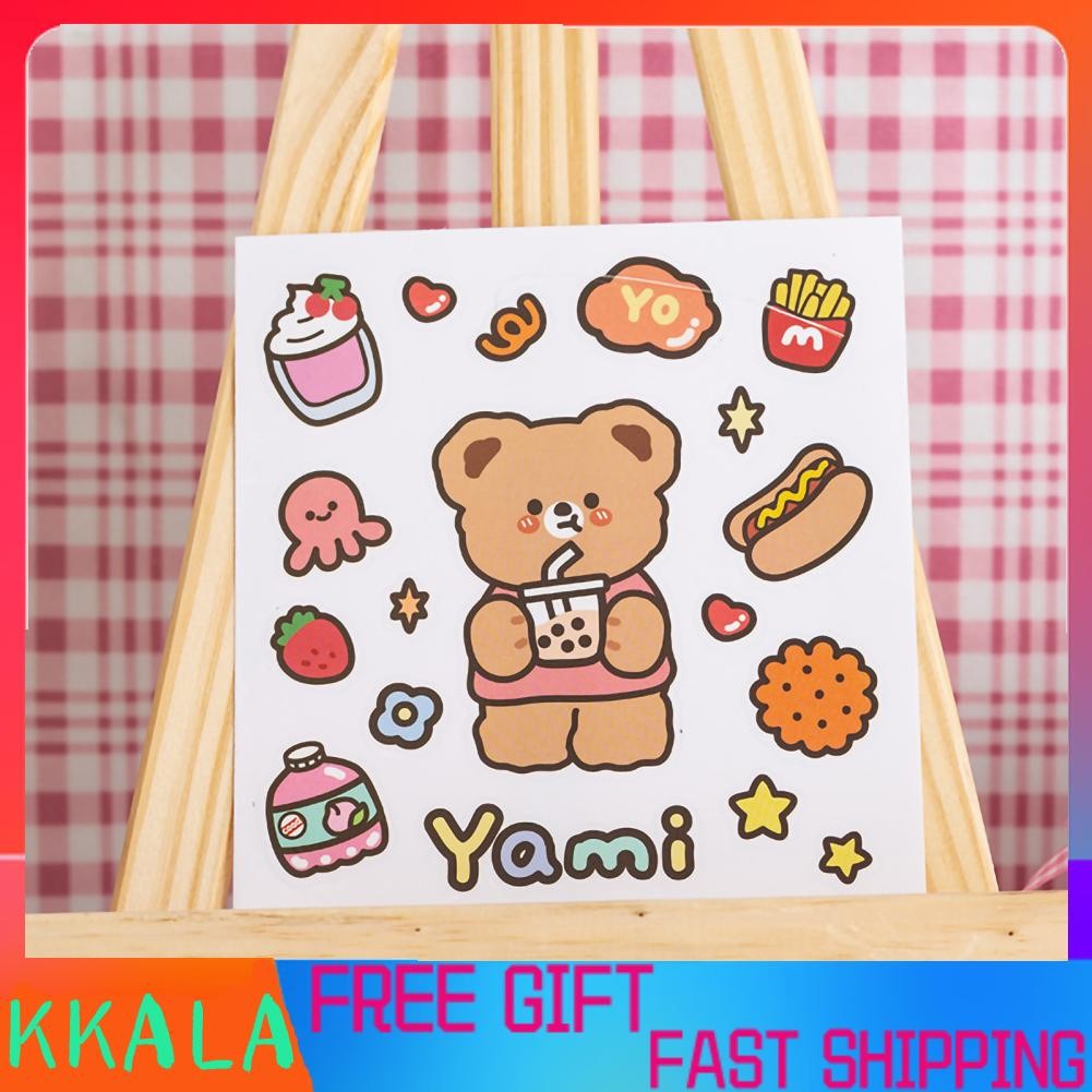 Kkala Cute Cartoon Stickers Easy to Paste Decorate Hand Account Crafts ...