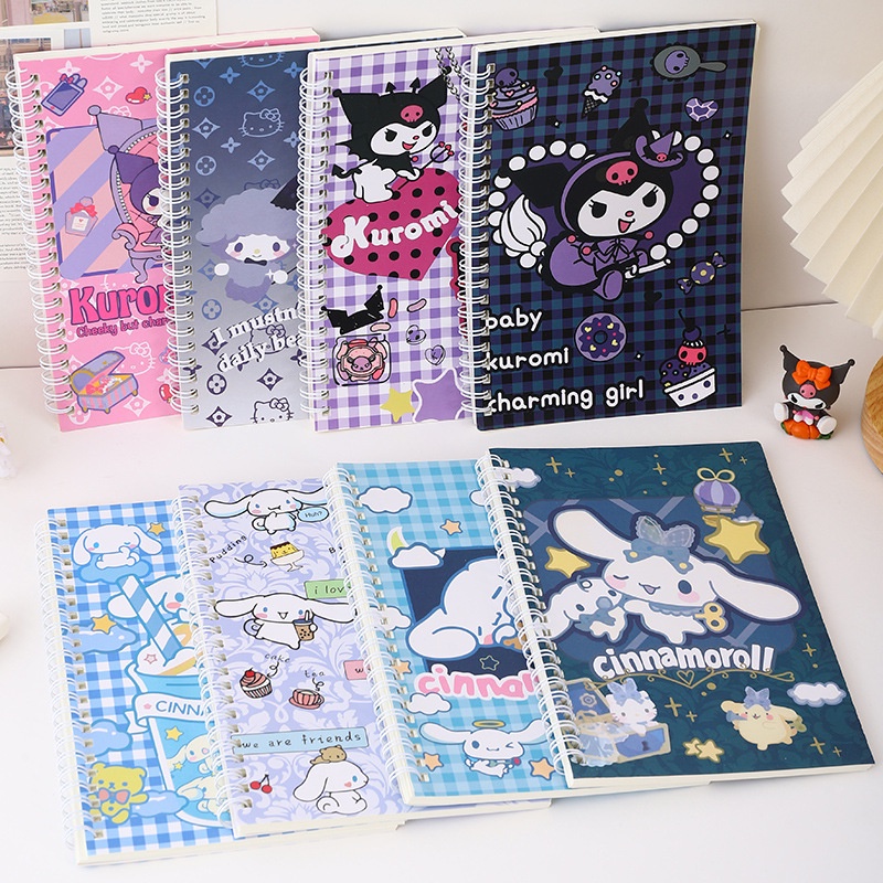 2023 New A5 Sanrio Loose Leaf Binder Notebook Sanrio Cinnamoroll Kuromi ...