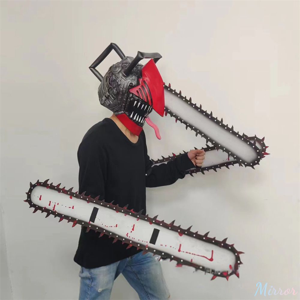 Chainsaw Man Headgear Helmet Denji Cosplay Costume Chainsaw Mask Arm ...