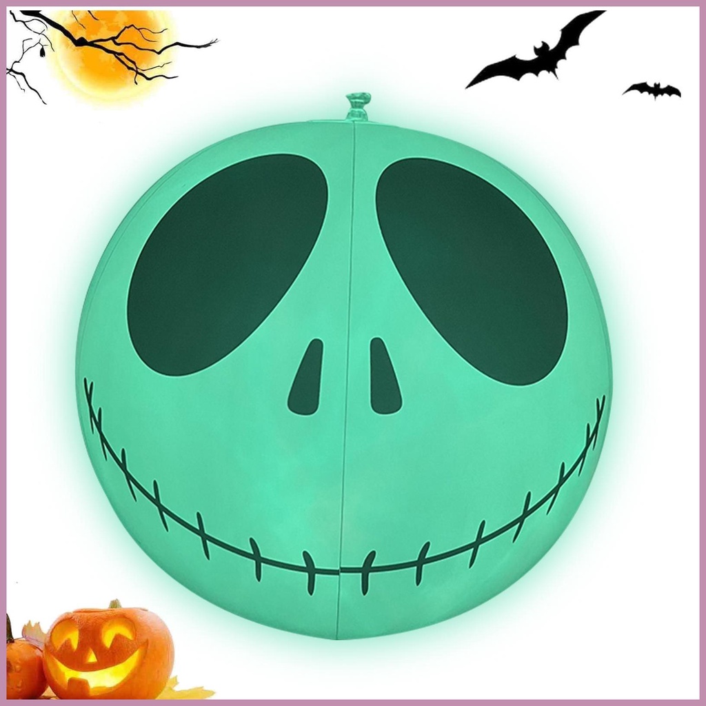 Halloween Balloons 4 Flashing Modes LED Inflatable Ghost Balloons Blow