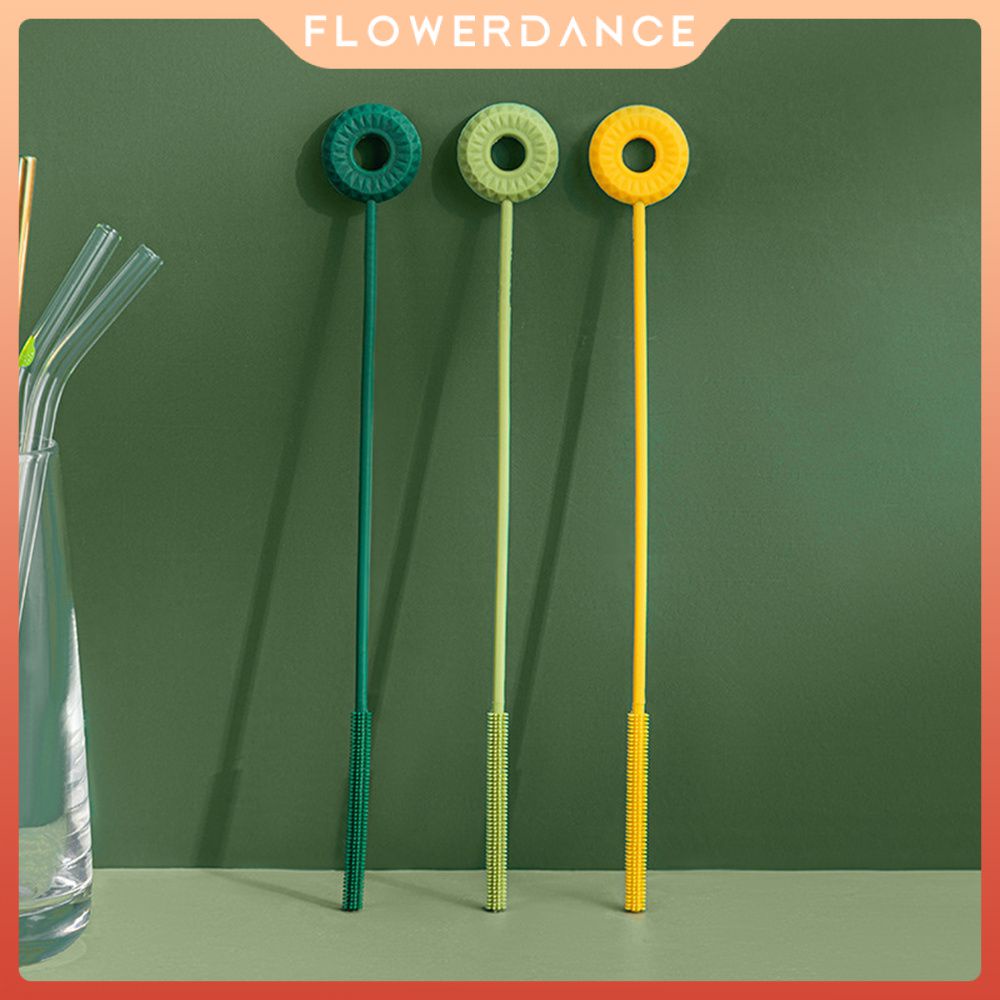 Bendable Straw Brush Silicone Pipe Tube Cleaner Brush Long Handle