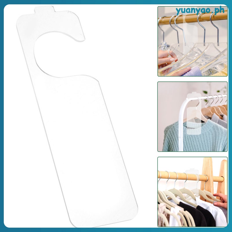 Clothing Rack Dividers Clothes Size Closet Acrylic Hanger yuanyao