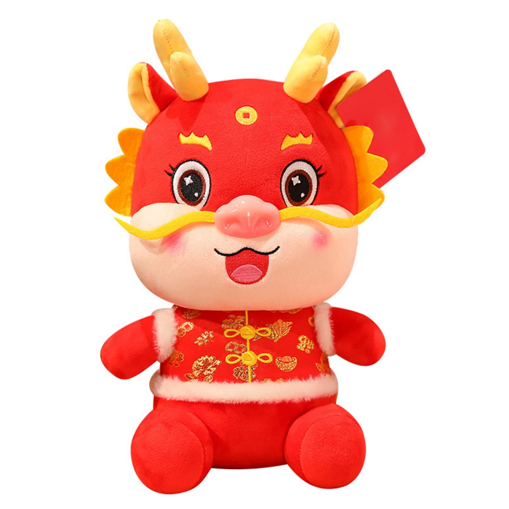 hanankama.mx Chinese Dragon Toy Dragon Plushie with Realistic Horns ...