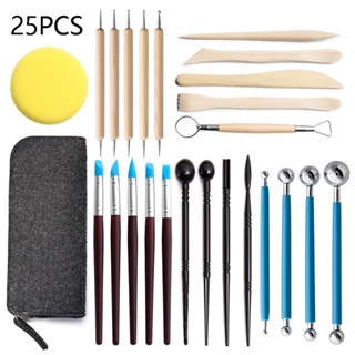 Clay Sculpting Set, Wax, Doll, Sculpture Carving Pottery Tools Shapers  Polymer Pottery Modeling Kit Tools 6pcs 