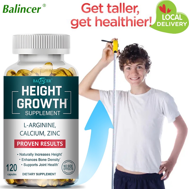 PeakRise Height Growth Vitamin Pills, Bone Strengthening and Growth, L