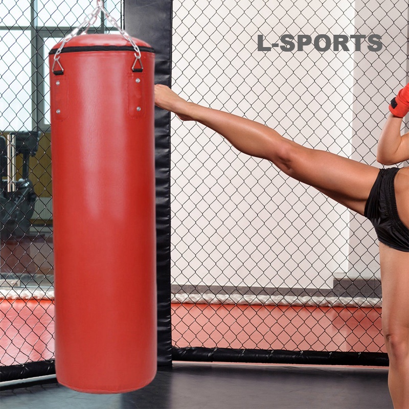 L SPORTS Prorobust Punching Bag 4ft PU Heavy Boxing Bag Set with 12OZ Gloves Extended Chain for MMA Boxing Kickboxing Karate Home Gym Training Shopee Philippines