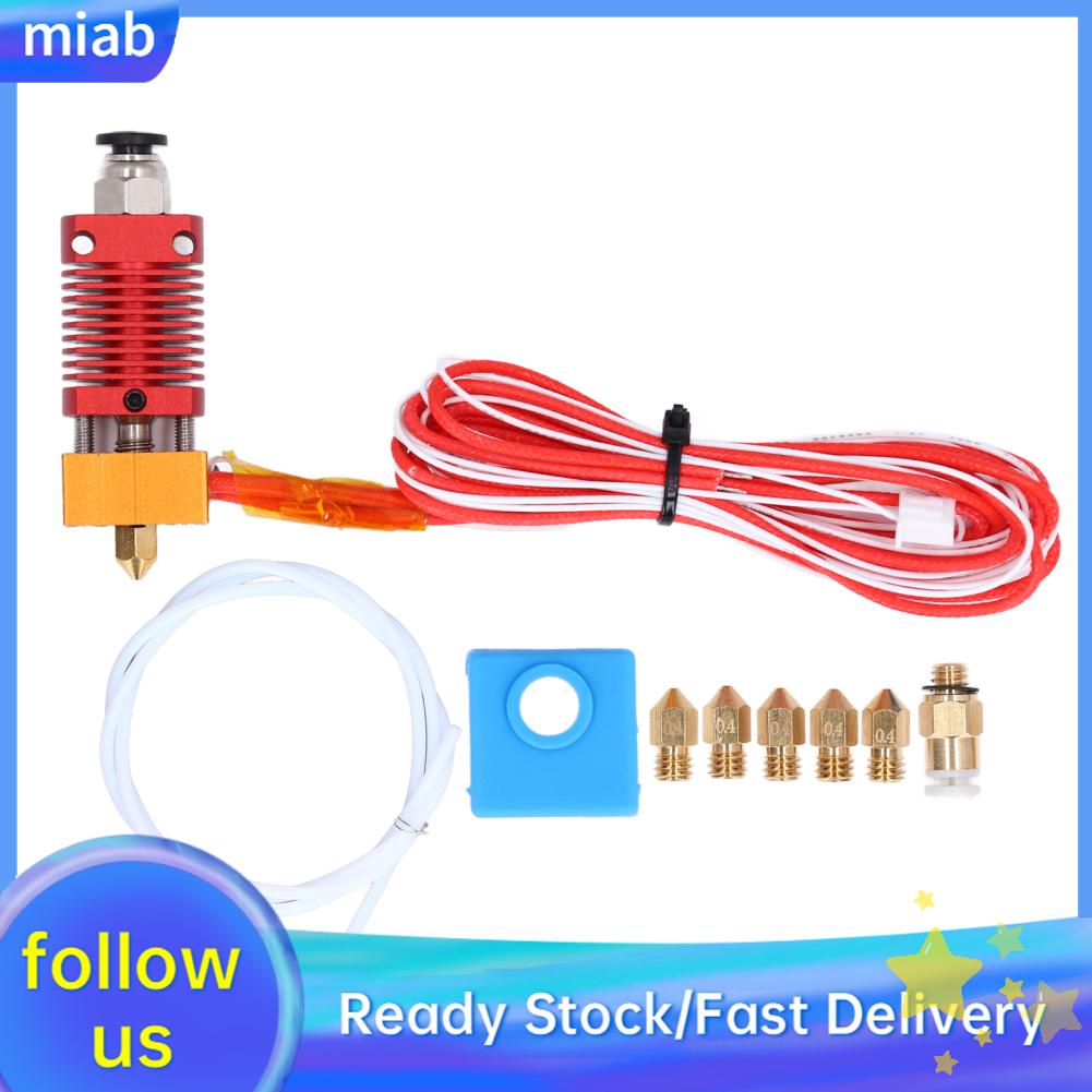 Maib Extruder Head Kit MK8 Extruders Nozzle 12V 40W Heating Tube for