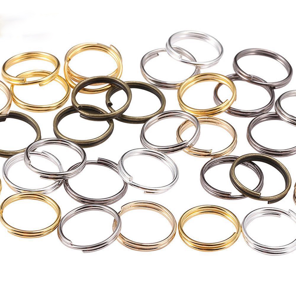 360pcs-200pcs Open Loop Iron Double Split Rings Connector 5/6/7/8mm DIY ...