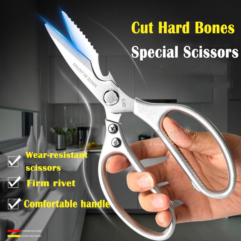 Kitchen Multipurpose Heavy Duty Scissors Stainless Steel Cutter Chicken ...