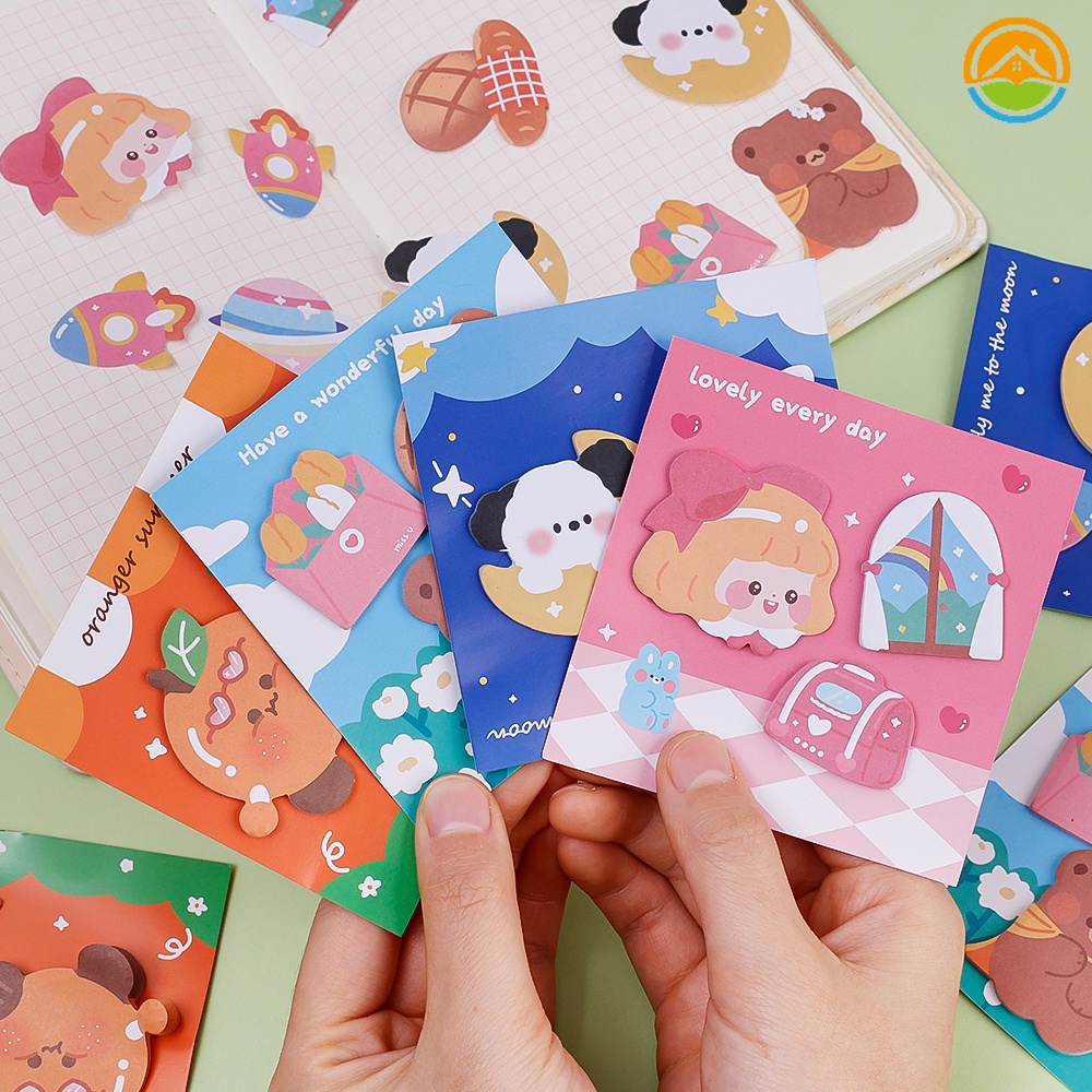 Cartoon Paper DIY Children's Writing Sticky Notes/ Self-adhesive Kawaii ...