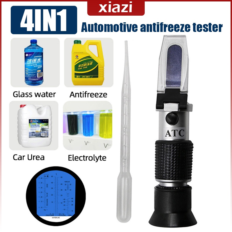 4 In 1 Antifreeze Liquid Refractometer Car Urea Liquid Tester Battery ...