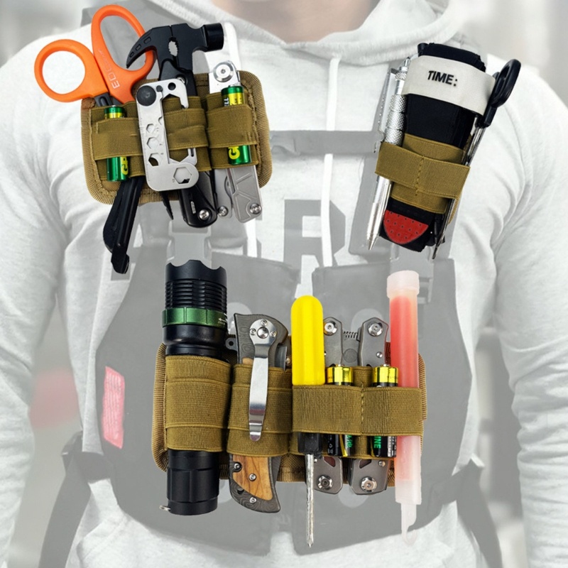 HEBILLA CORREA EDC MOLLE - Cuerda Elástica Con Mosquetón, Para Mochilas, Herramientas, Fijación De Objetos