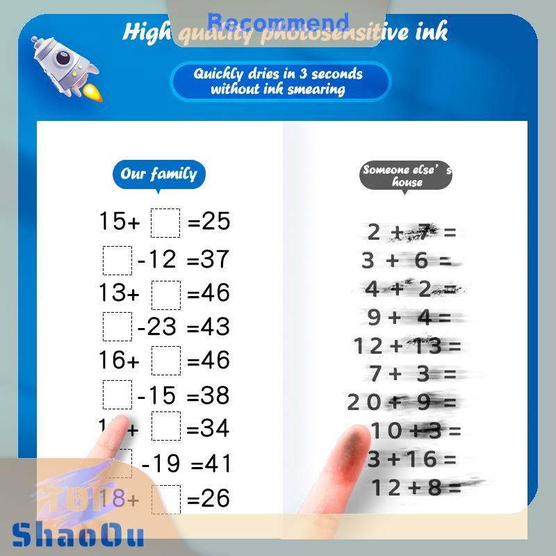 ShaOu Teaching Stamp 2 In 1Fill In The Blank Roller Reusable Math ...