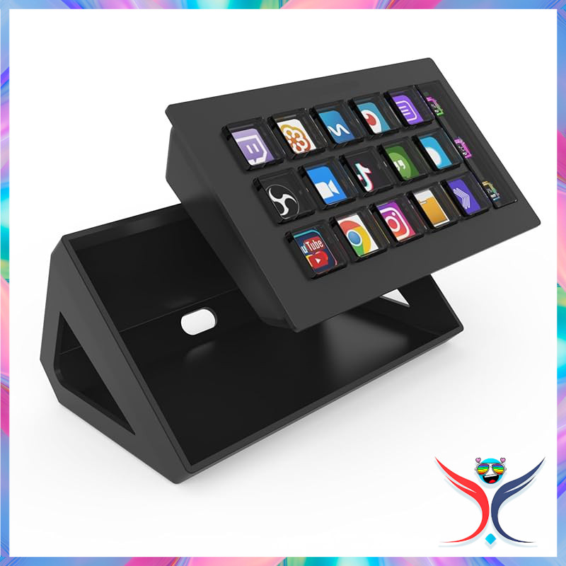 Customizable Shortcut Key Stream Deck with 15 Keys for Streamers - Left ...