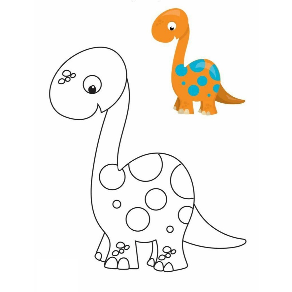 Set of 50 Dinosaur Theme Coloring Pages for Children - Smart coloring ...