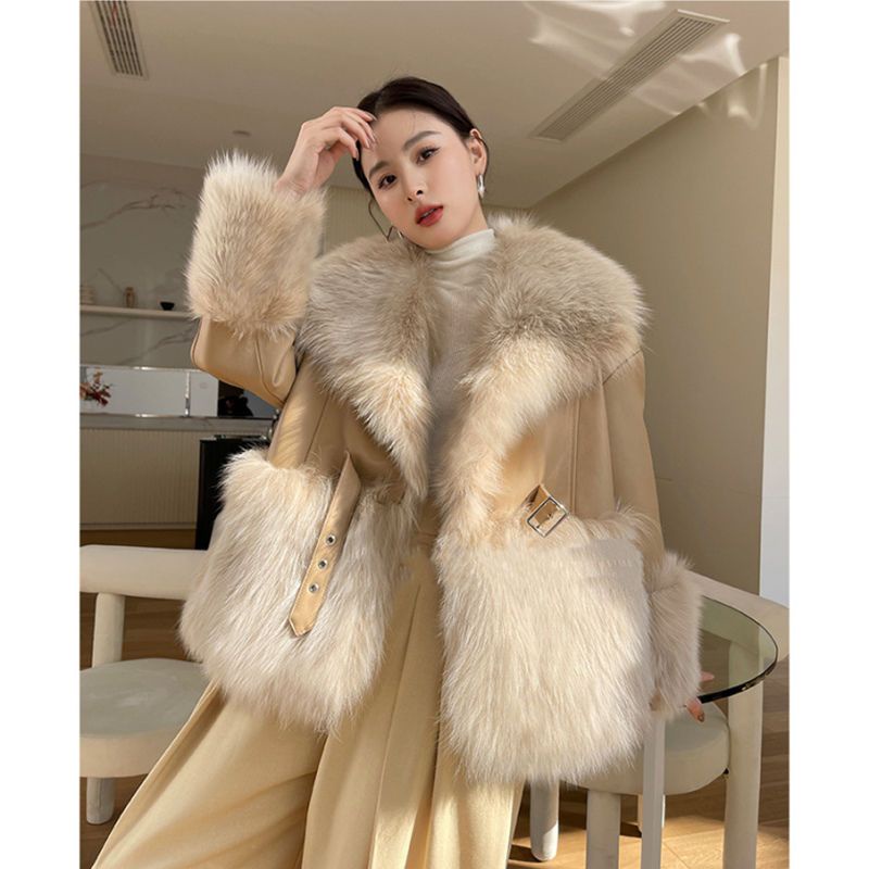 Korean on sale fur coat