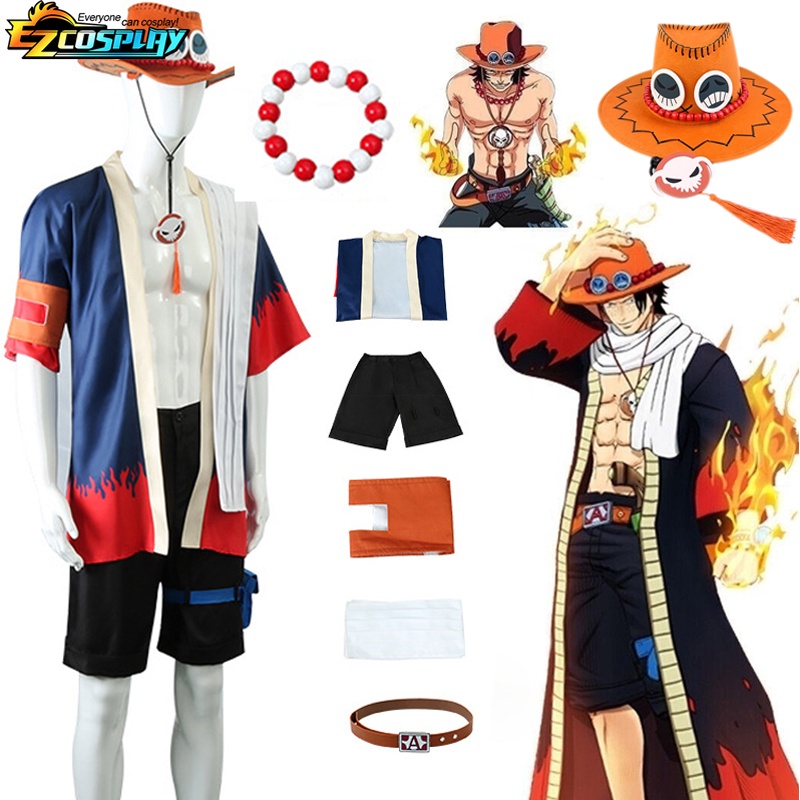 One Piece Portgas·D· Ace  Shorts Cosplay Costume Suit