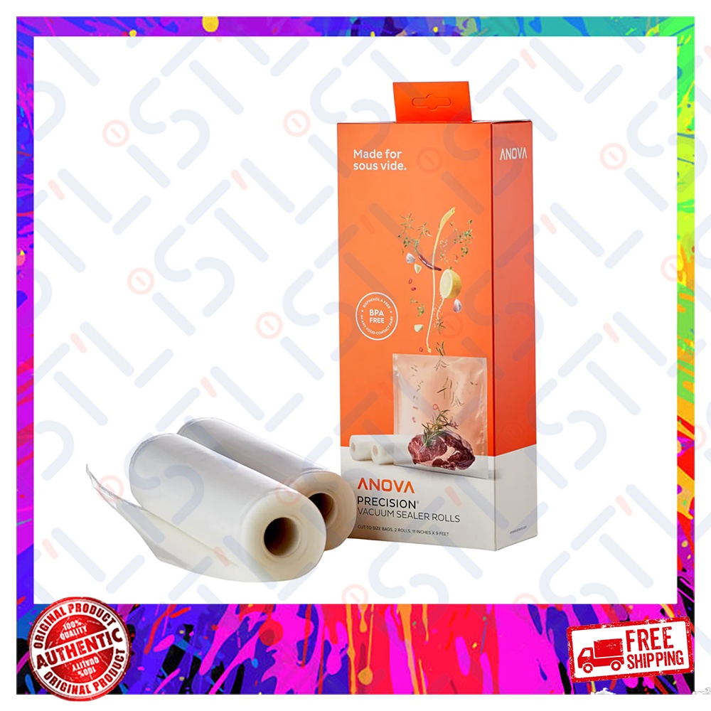 Anova Precision Food Vacuum Bag (2 roll of cut tosize bags, 28cm x