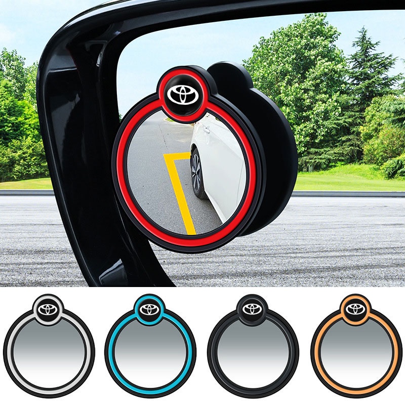 1 Set (2pcs) Car Blind Spot Mirror 360-degree Wide Angle Adjustable ...